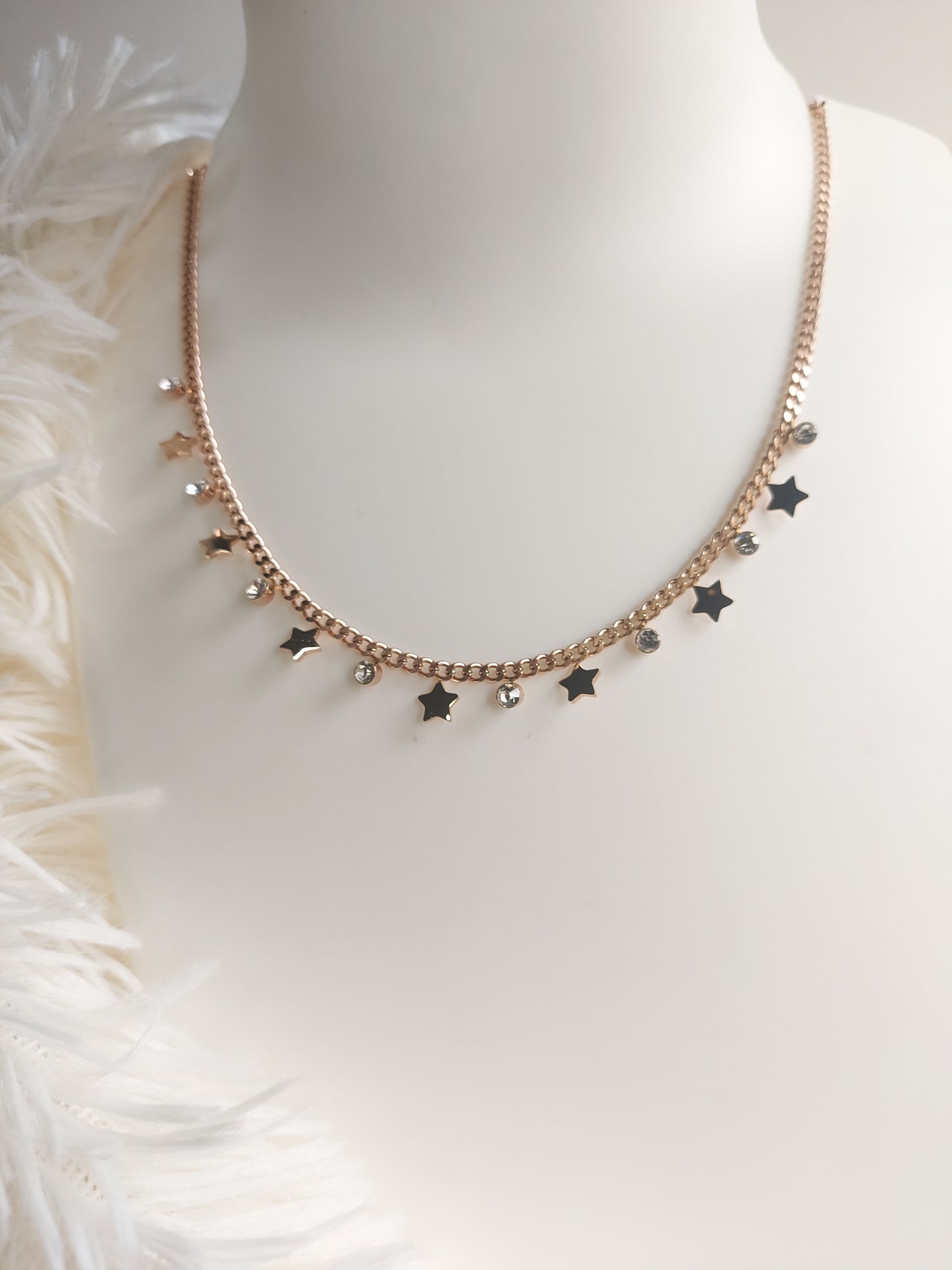 Starry Charm Link Necklace