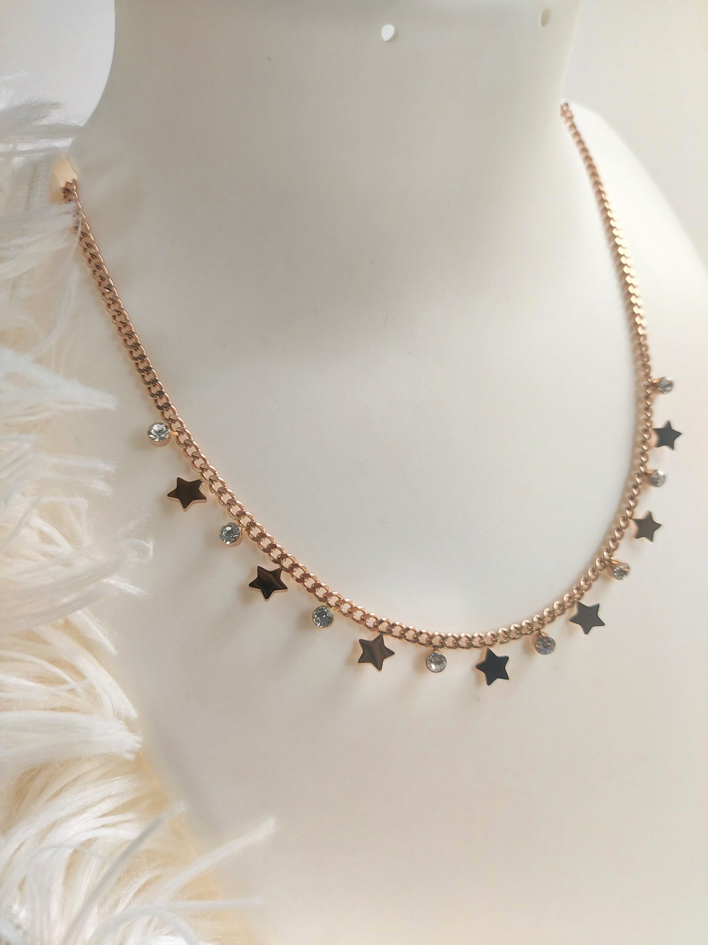 Starry Charm Link Necklace