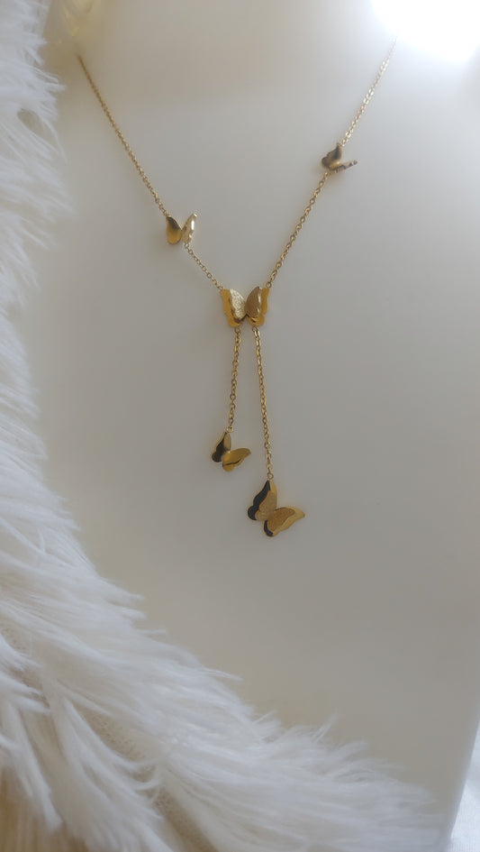 Dangling Butterfly Necklace