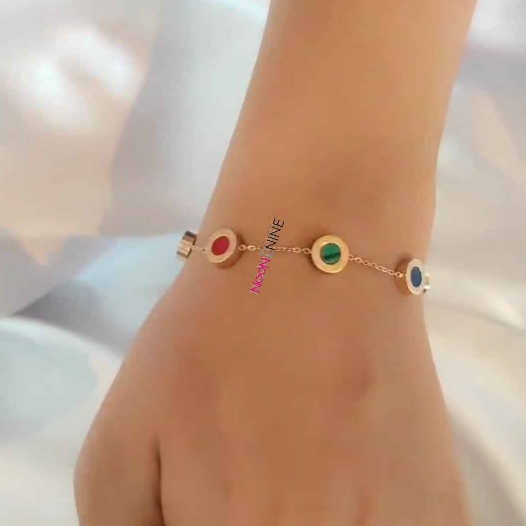 Roman rainbow bracelet