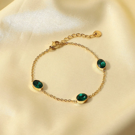 Emma emerald bracelet