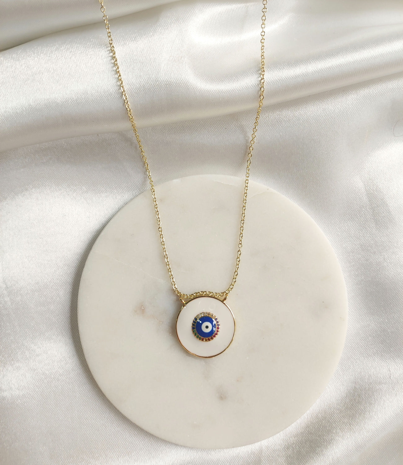 White Evil Eye