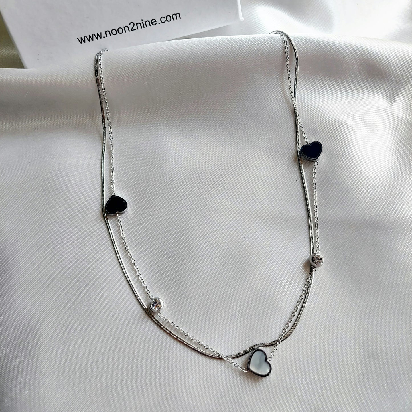 Silver lightening Heart (Reversible)