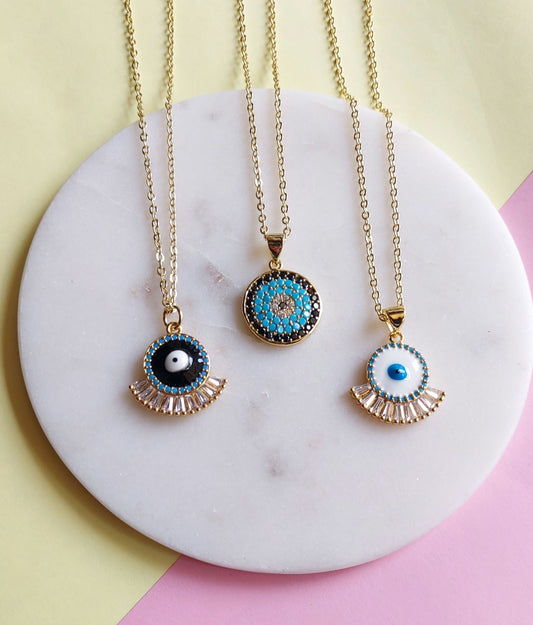 Sunburst Evil Eye Neckpiece