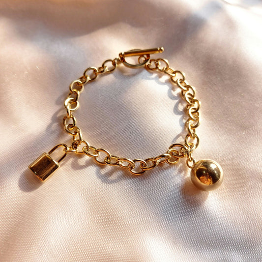 Lock Charm Bracelet