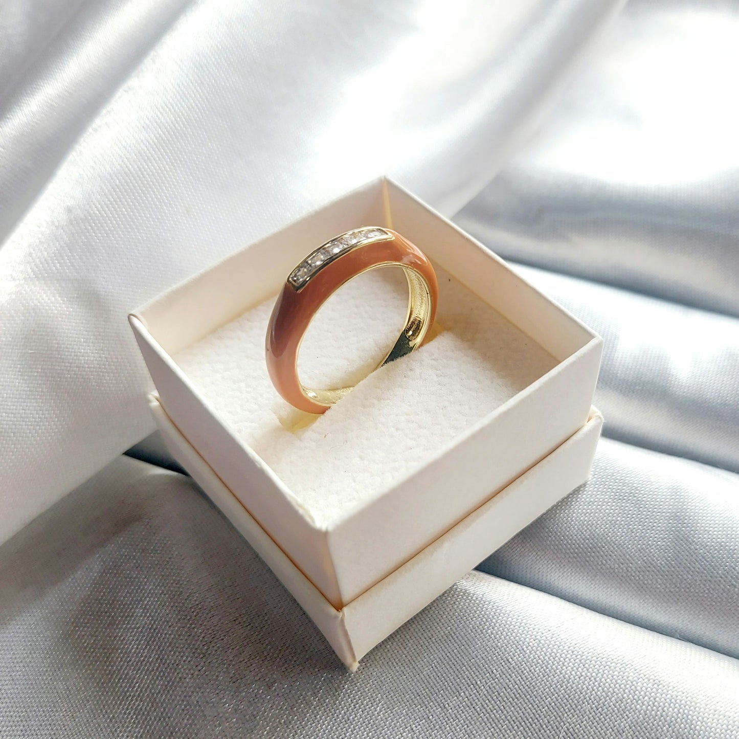 Enamel Orange Ring