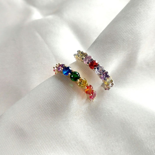 Curvy Rainbow Rings