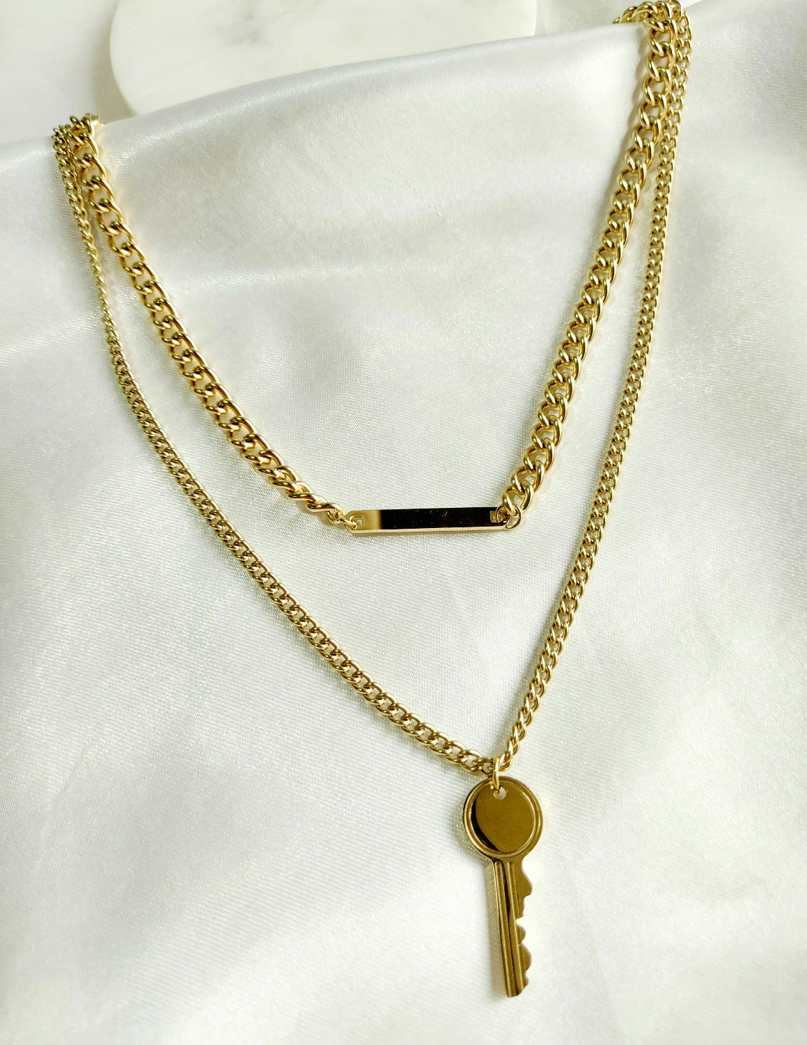 The Silent key Answer link layer Necklace