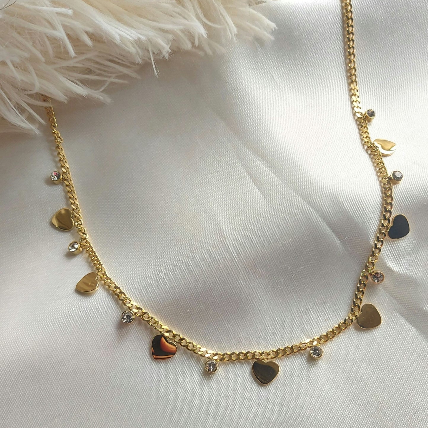 Gold dance again necklace