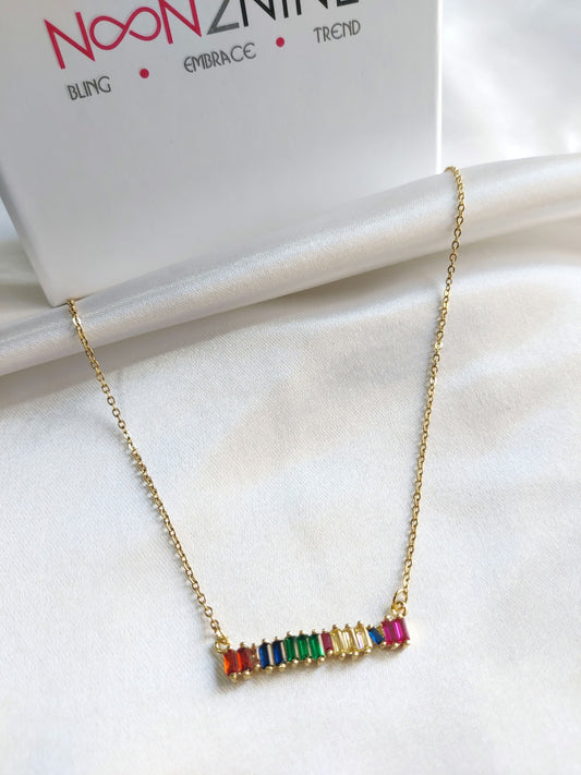 Rainbow Bar Neckpiece