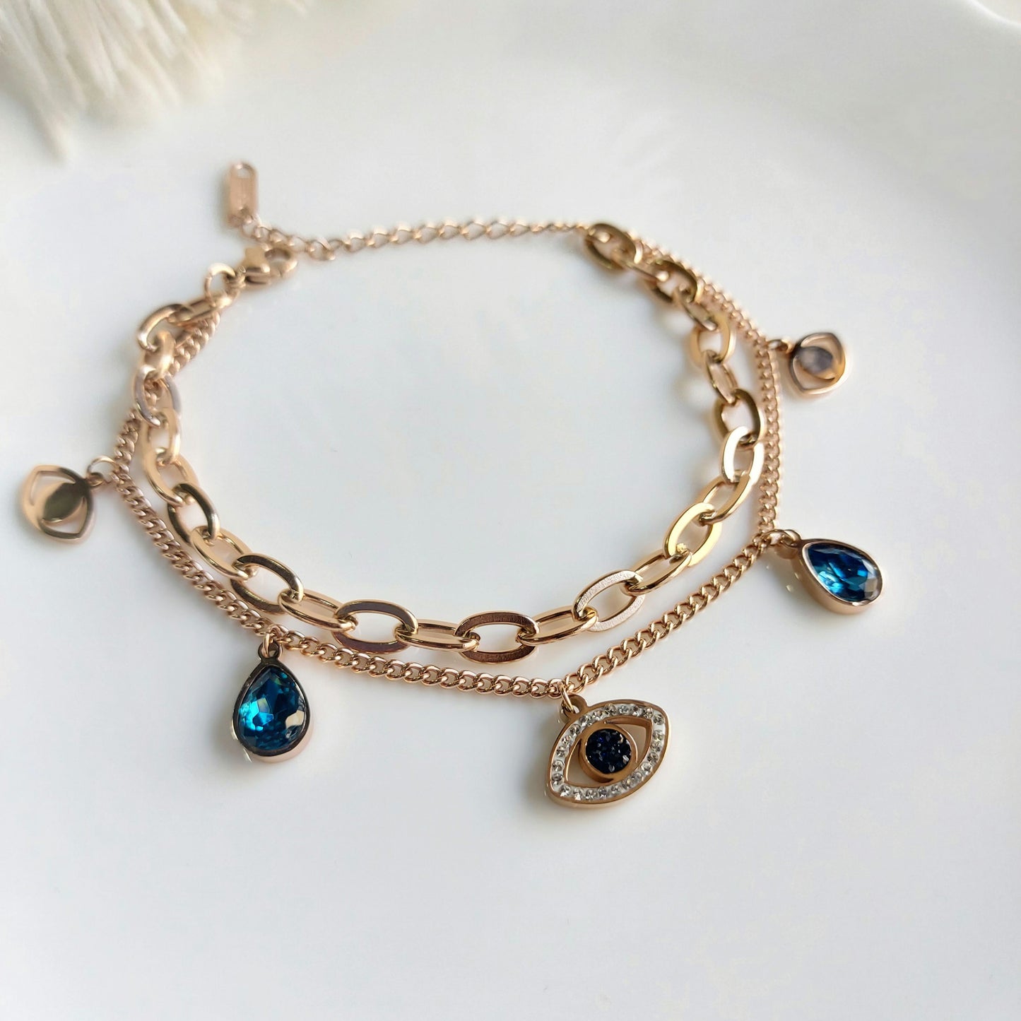 Meira Evil Eye Charm Bracelet