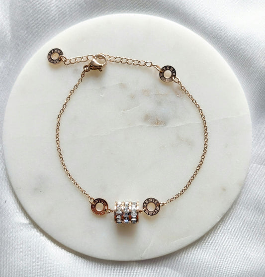 Dainty Studded Ring Bracelet