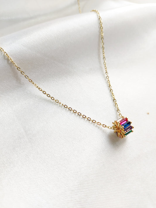 Rainbow Ring Necklace