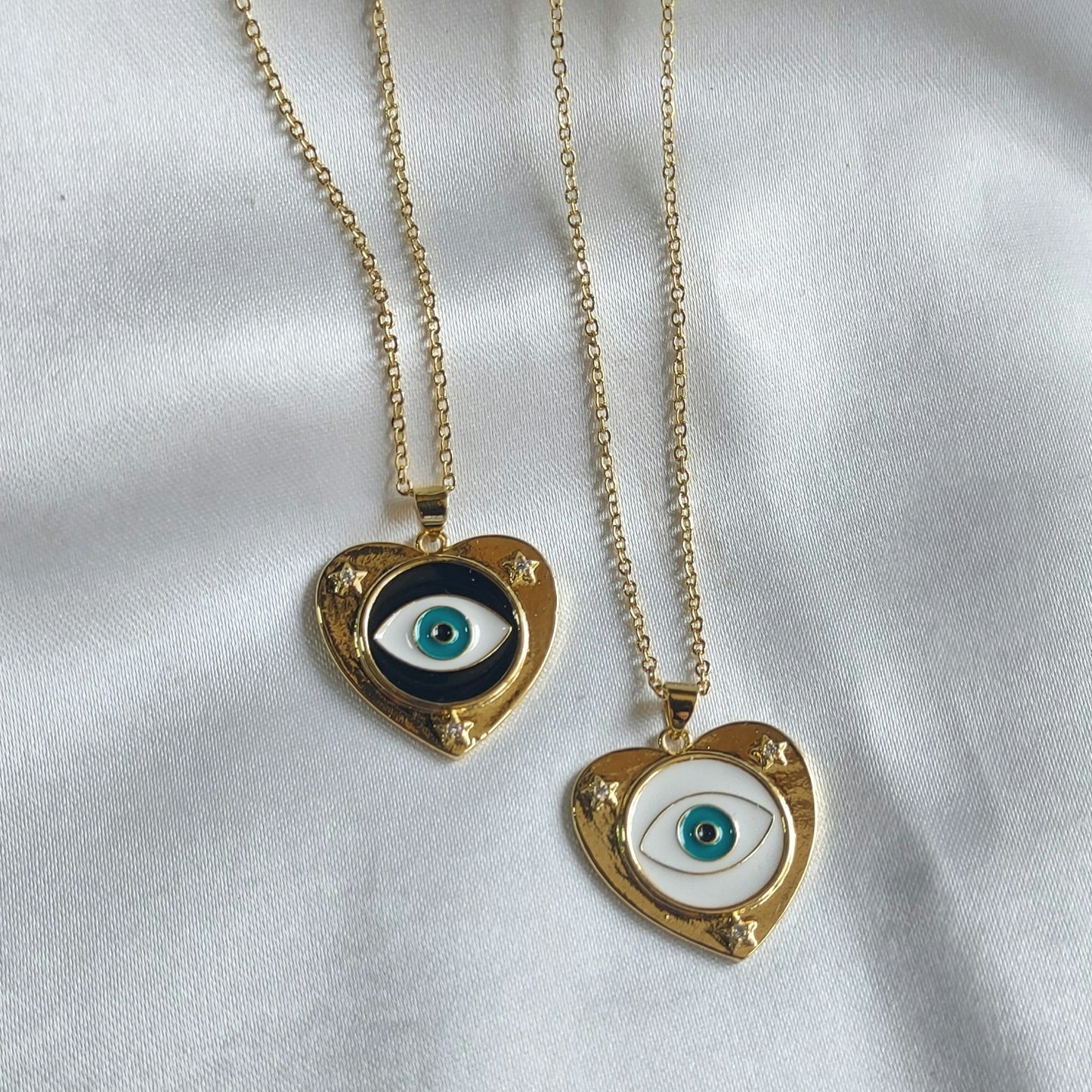 Heart Evil Eye Neckpiece