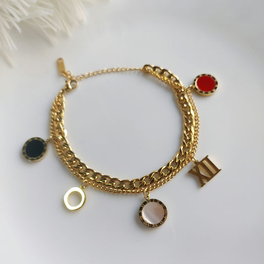 Roman Charm Bracelet