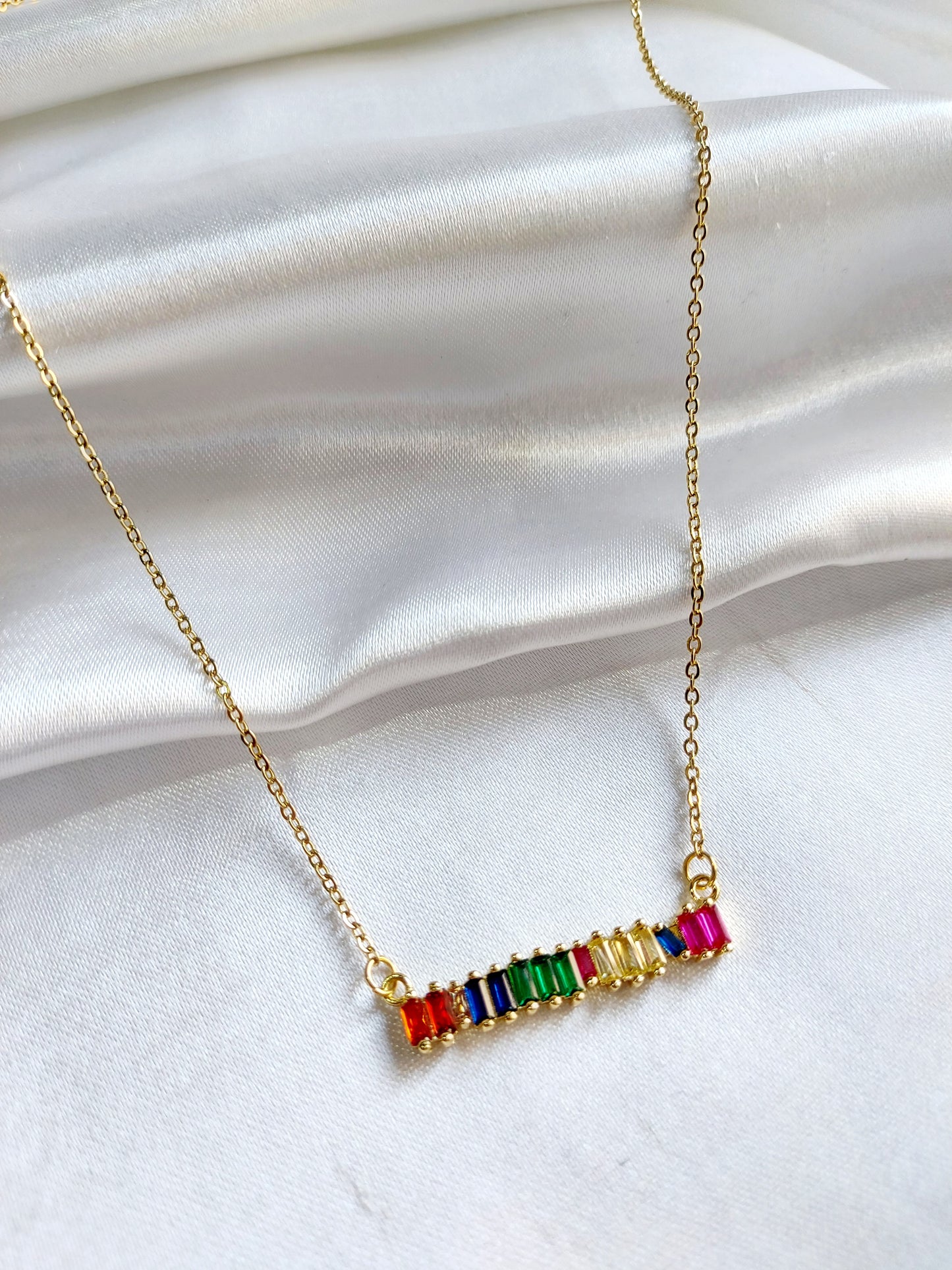 Rainbow Bar Neckpiece