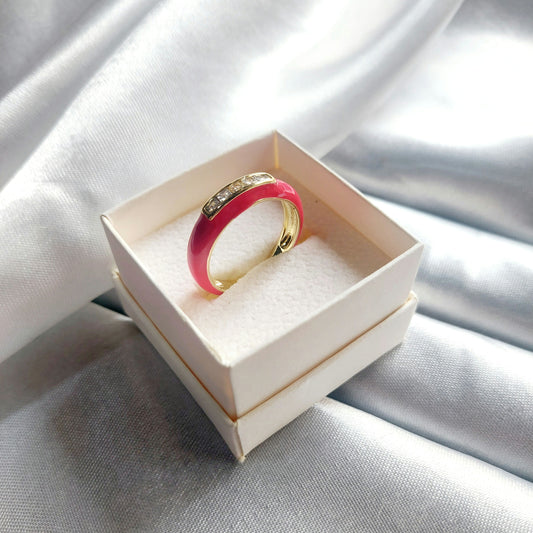 Enamel Red Ring