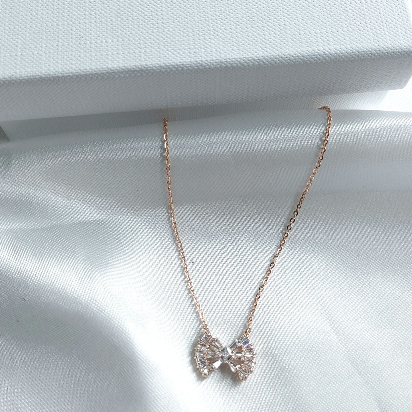 Crystal Bow necklace