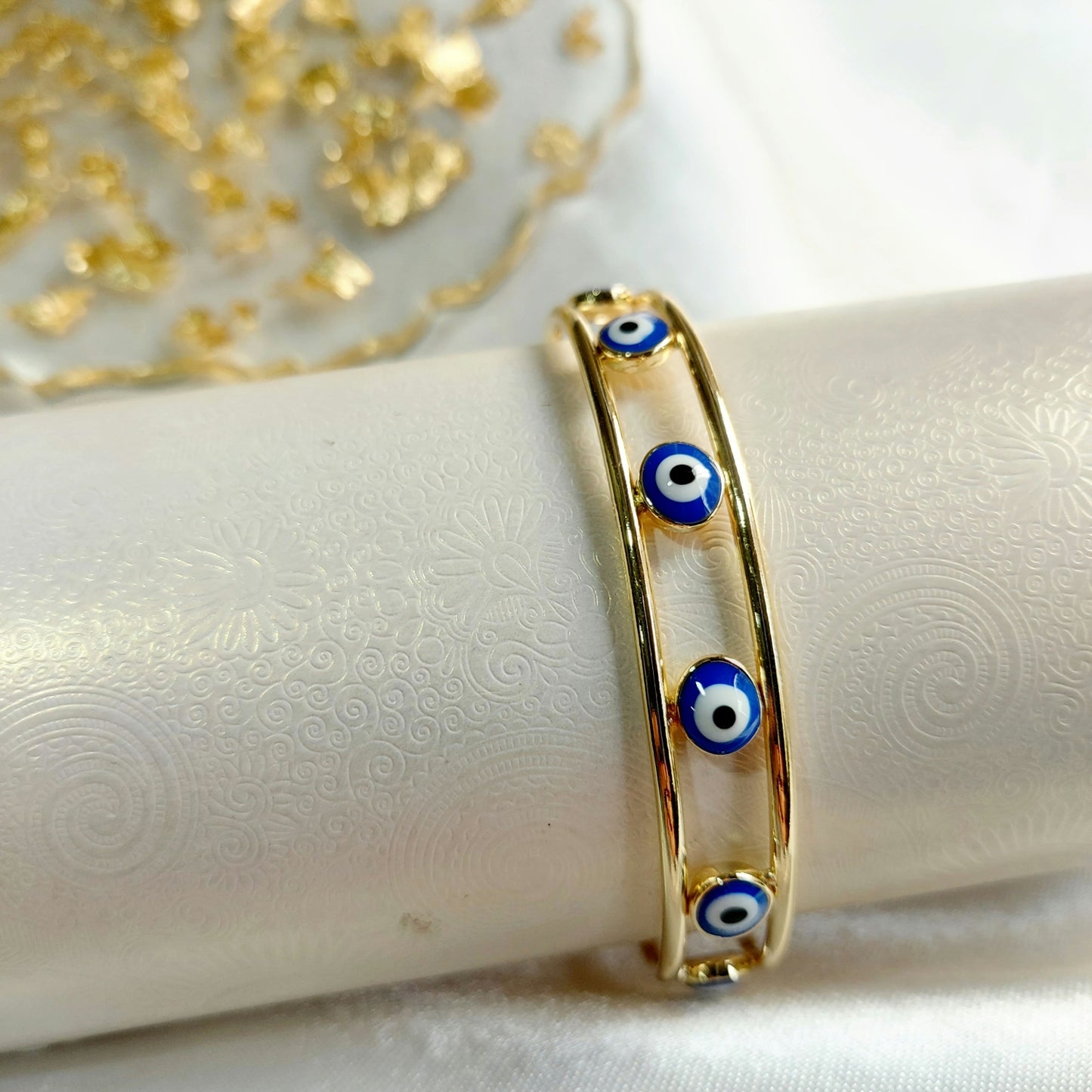 Evil Eye Bangle Cuff