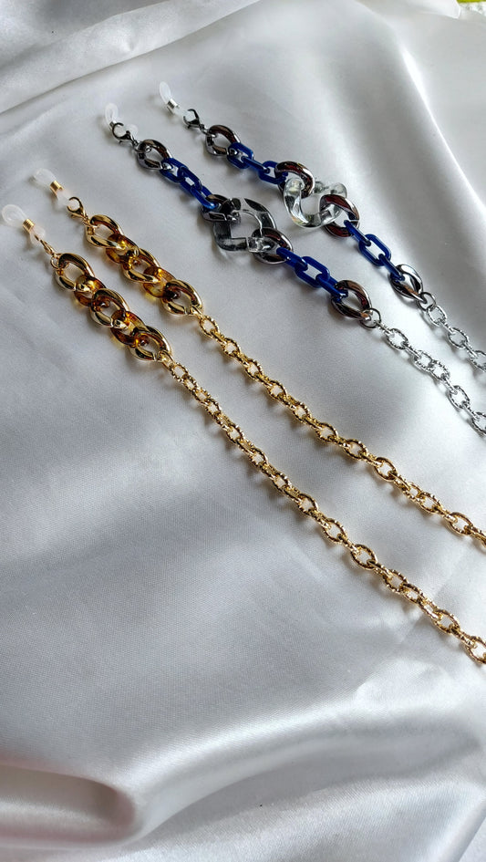 Gold Brown Link Mask Chain